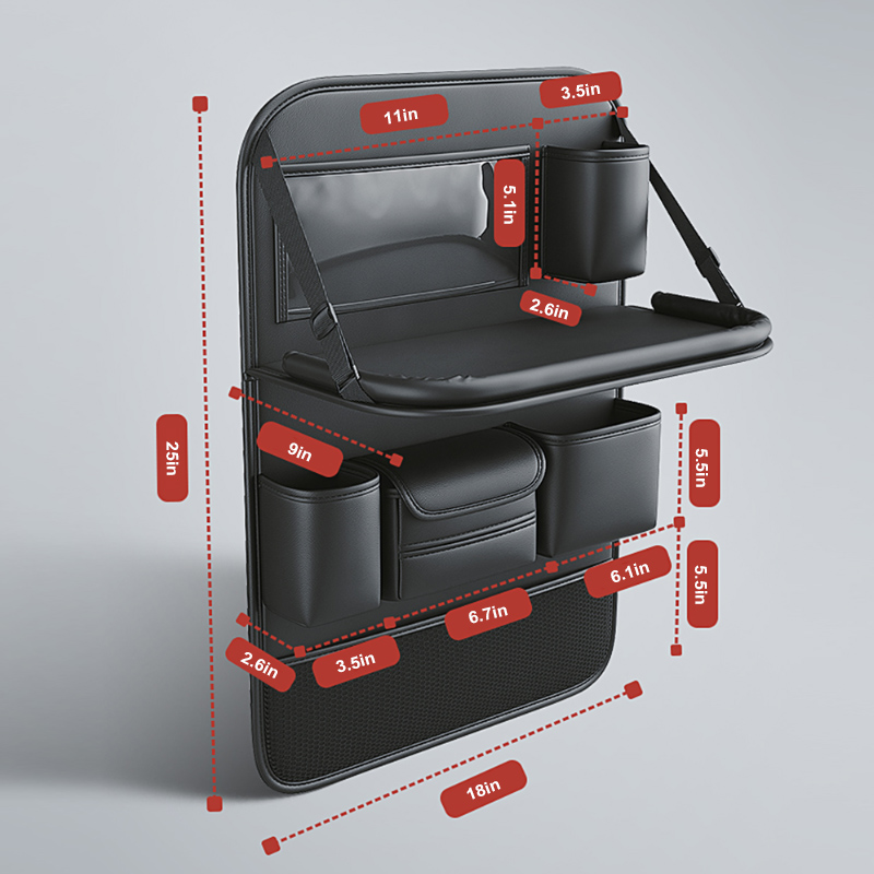 SEAMETAL Car Seat Back Organiz - Leatherwork Desk recension och pris
