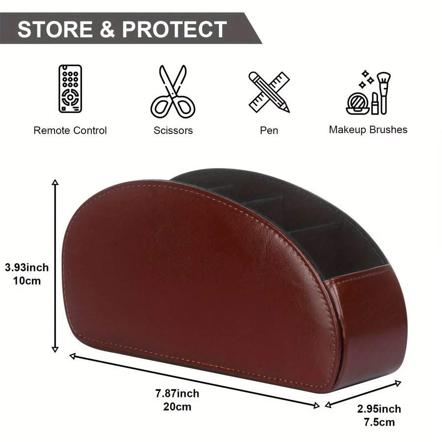 1Pc 5 Grid PU Leather Desktop  - Leatherwork Desk recension och pris